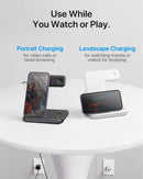 Carregador sem fios 3 em 1